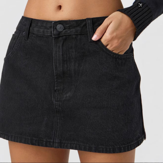 Klassisk Denim Miniskjørt